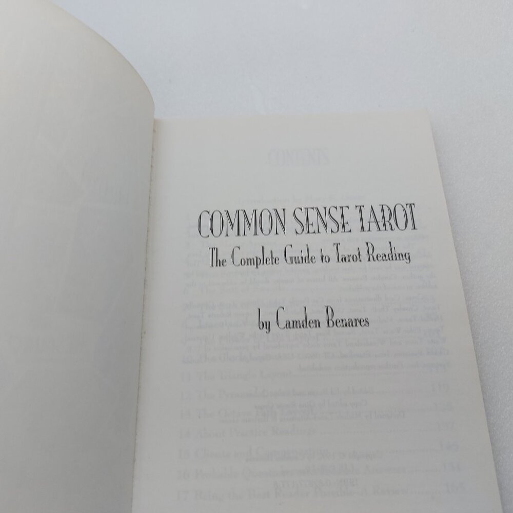 1992 Common Sense Guide To Tarot Reading Paperback Book by Camden Benares - Picture 2 of 13